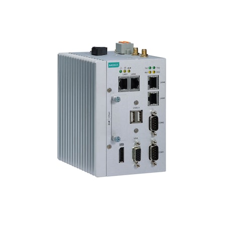 Moxa X86 EmbdComp w/ Intel Atom Dual-Core E3845 Processor, 4 Gb, Mc-1121-E4-T MC-1121-E4-T